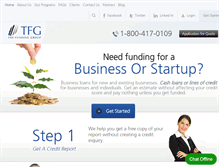 Tablet Screenshot of fundinghelp.com